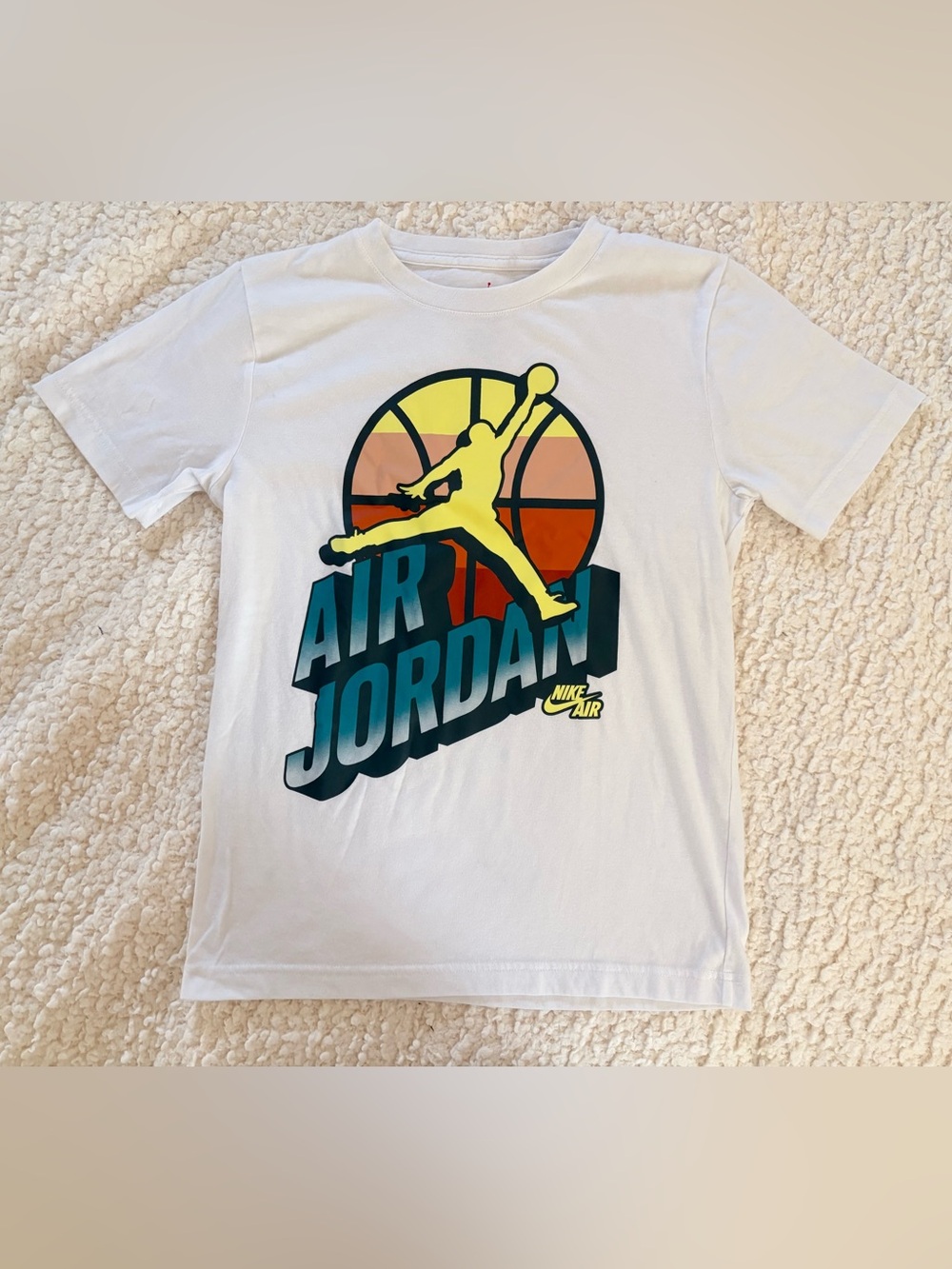 Jordan Air Jordan Graphic Basketball T-Shirt Youth Large White
